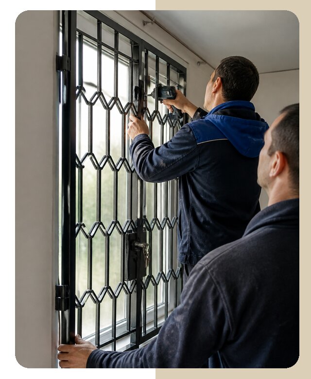 Установка распашных решеток в Нововоронеже цена от 6578 р. | ДвериЛегко-Нвв